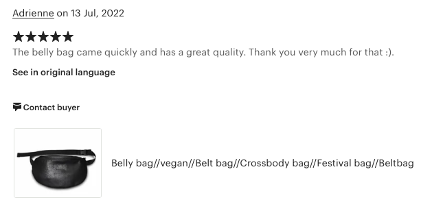 Bumbag ´Tamija` / belt bag / hip bag / unisex bum bag